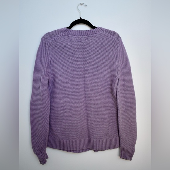 J. Crew Lavender Crew Neck Sweater - Picture 2 of 3